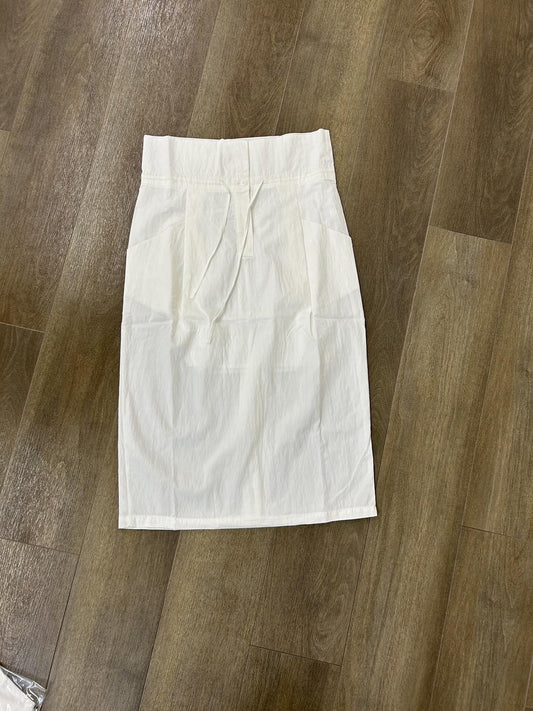 ウエスト折り返しskirt｜ホワイト